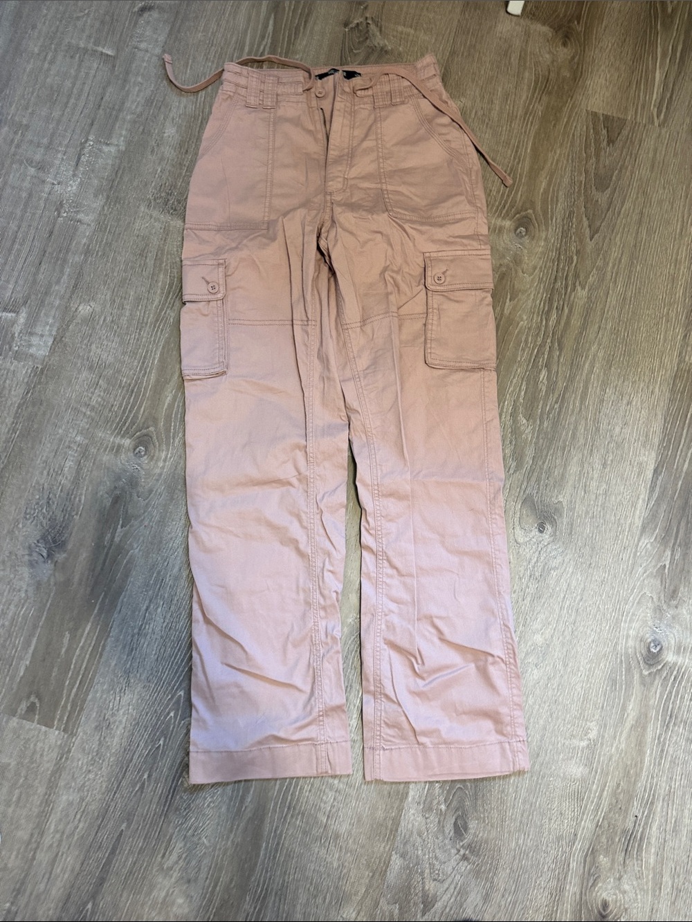 Hollister Dusty Pink Ultra High-Rise Dad Cargo Pants